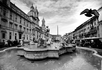 Naklejka premium Piazza Navona, Rome. Italy 