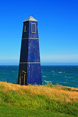 Samphire Hoe Tower on English Coastline