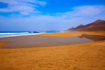 Cofete Fuerteventura beach at Canary Islands