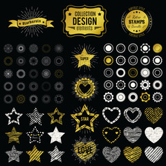 Collection of premium design elements. Vector illustration