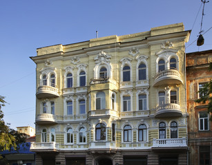 Old street in Odessa. Ukraine