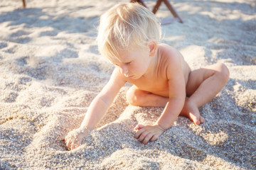 Baby on a beach
