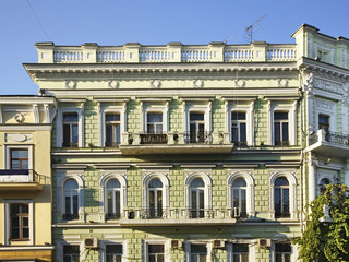 Old street in Odessa. Ukraine