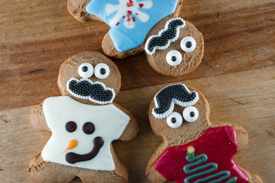 funny holiday gingerbread cookies