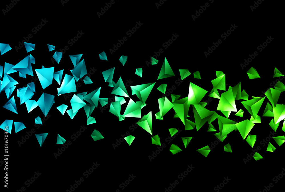 Poster wireframe polygonal background.
