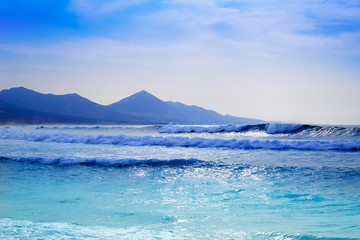 Cofete Fuerteventura beach at Canary Islands