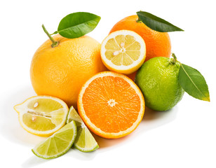 Various citrus fruits - obrazy, fototapety, plakaty