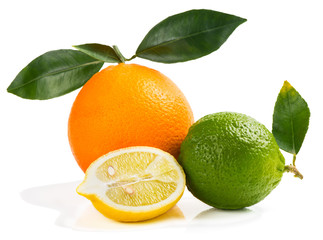 Orange, lemon and lime