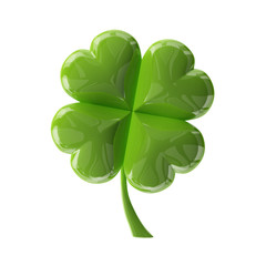 Four leaf glass clover