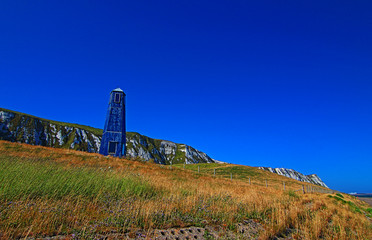 Samphire Hoe Tower along the Cliffs of Dover