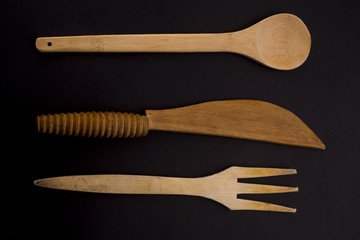 Wooden cutlery