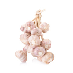 Garlic isolated on white background