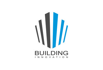 Abstract construction or real estate company logo