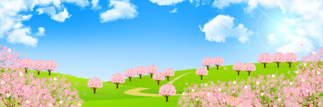 桜　春　花　背景