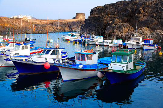 El Cotillo port  Fuerteventura Canary Islands