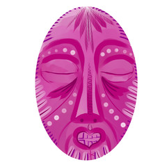 mask, african, africa, pink