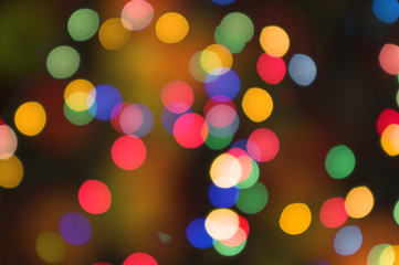 lights blurred bokeh background