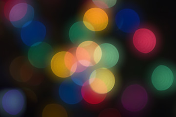 lights blurred bokeh background