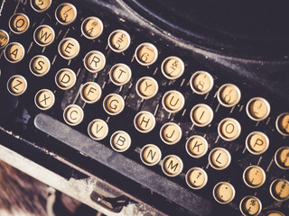 Antique Typewriter Vintage object background 