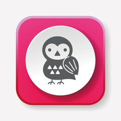 Obraz premium halloween bird icon