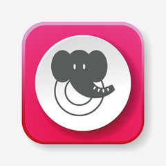 toy elephant icon
