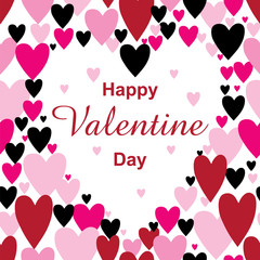 Happy valentine day card 