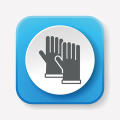 Obraz premium cleaning gloves icon