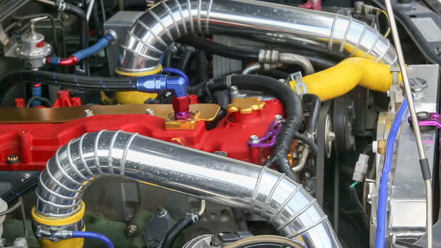 Diesel racing car engine