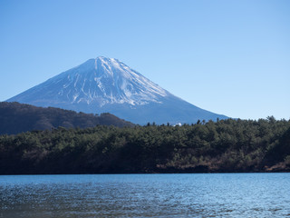 美しい富士山と西湖