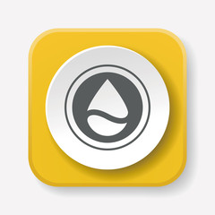 Obraz premium Environmental protection concept conserve water icon