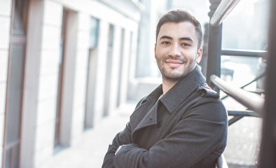 Fototapeta premium Young handsome smile man