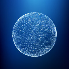 The Sphere Consisting of Points. Global Digital Connections. Abstract Globe Grid. Wireframe Sphere Illustration. Abstract 3D Grid Design. A Glowing Grid. 3D Technology Style. Networks - Globe Design.