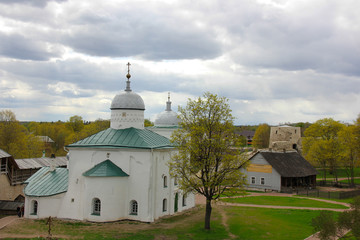 Fototapeta na wymiar Izborsk fortress in Pskov region