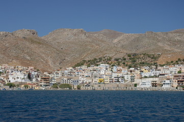 Fototapeta na wymiar Остров Калимнос. Греция. Вид с моря