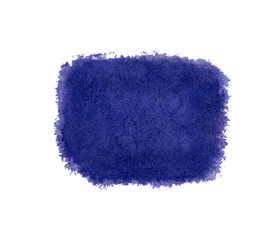 Blue watercolor background isolated.
