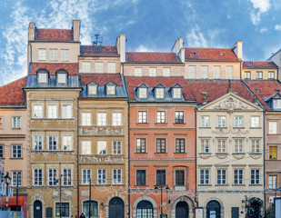 Fototapeta na wymiar Building in old town in Warsaw