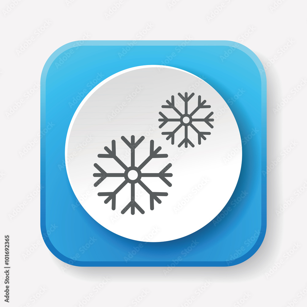 Canvas Prints snowflake icon