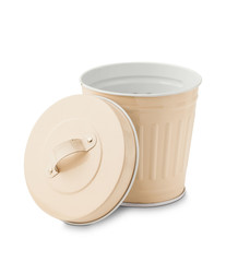 Small and cute metallic trash bin