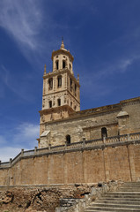 Fototapeta na wymiar Church of Lady of the Assumption, Santa Maria del Campo. Burgos province,Spain