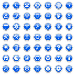 business internet vector icons set 