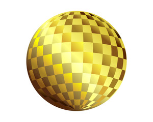 Obraz premium Golden Disco Ball