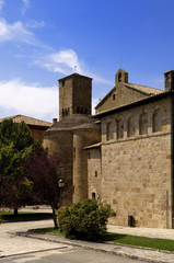 Fototapeta na wymiar Monastery of San Salvador de Leyre, Navarra, Spain,