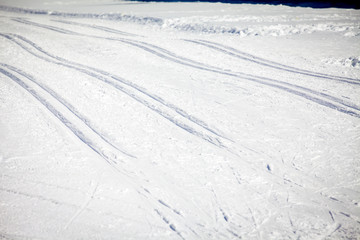 Cross Country Ski Tracks in Engadin