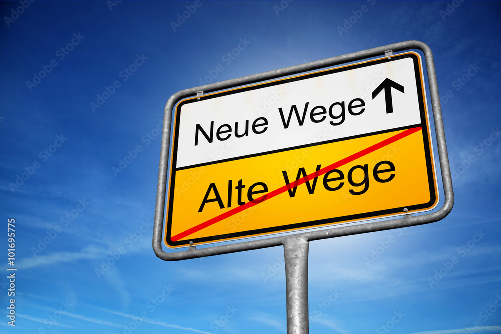 Poster neue wege / alte wege