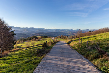 the Camino Primitivo between Tineo and Campiello in Spain, a World Heritage Site