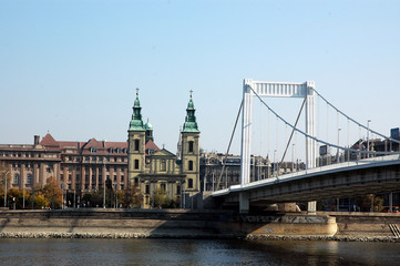 Fototapeta na wymiar Budapest, panorama cittadino