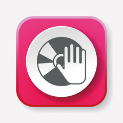 Fototapeta premium CD sheet icon