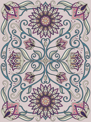 graceful flower coloring page