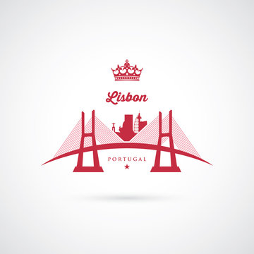 Lisbon bridge symbol