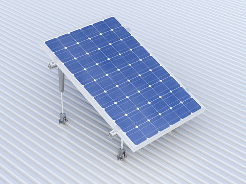 Solar panel conceptual illustration